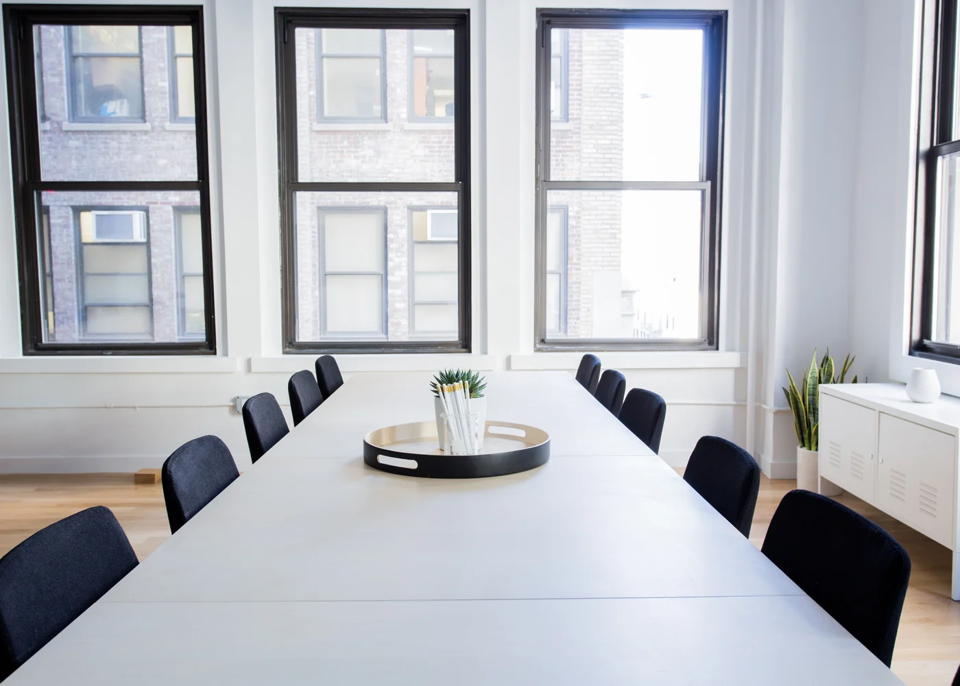 Bright modern meeting room